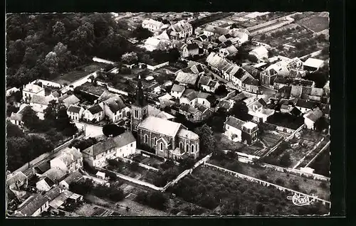 AK St-Michel-sur-Orge, Vue aerienne sur l`Eglise