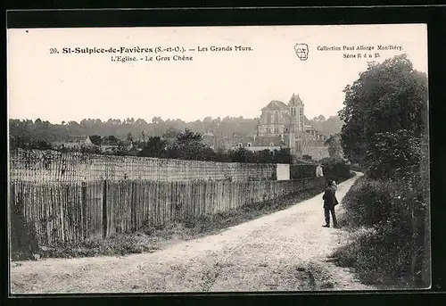 AK St-Sulpice-de-Favieres, Les Grans Murs, l`Egöise, le Gros Chene