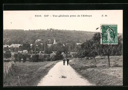AK Gif, Vue generale prise de l`Abbaye