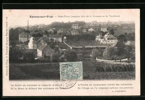 AK Epinay-sur-Orge, Petit-Vaux, anciens fiefs de la Saussaie et de Vaudoise