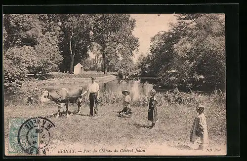 AK Épinay, Parc du Chateau du Général Julien