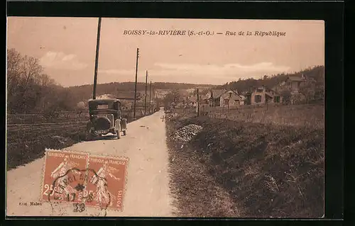 AK Boissy-la-Riviére, Rue de la République