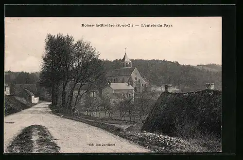 AK Boissy-la-Riviére, l'entrée du Pays