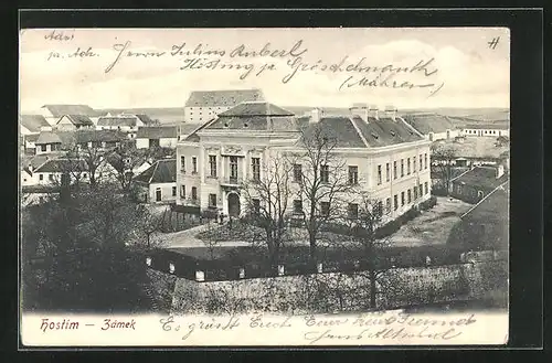 AK Znaim a. Thaya, Blick auf das Schloss