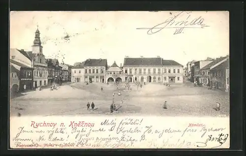AK Rychnov n. Kneznou, Namesti, Radnice