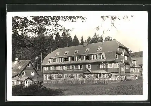 AK Destne, Orlicke Hory, an der Schierlichmühle im Adlergebirge