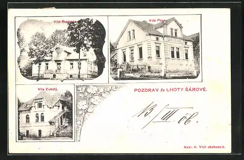 AK Sarovcova Chota, Villa Pour, Villa Rachman, Villa Zubaty