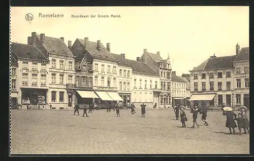 AK Roeselaere, Noordkant der Groote Markt