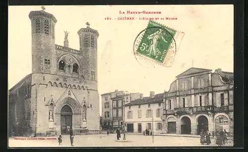 AK Cazeres, L`Eglise et la Mairie