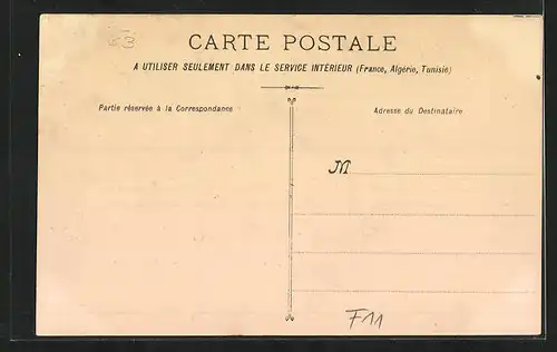Künstler-AK Carcassonne, Darstellung der Stadt in Flammen