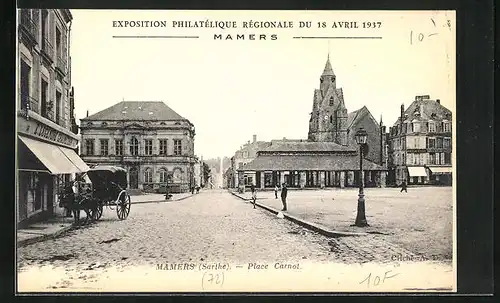 AK Mamers, Place Carnot, L`Eglise