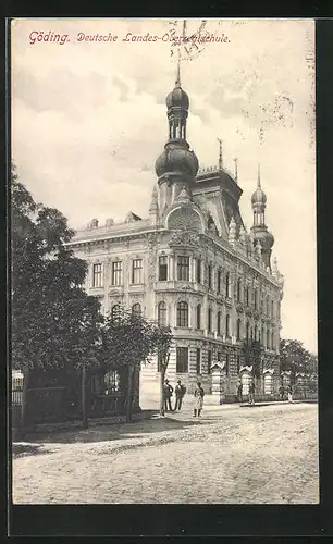 AK Göding / Hodonin, Deutsche Landes Oberrealschule