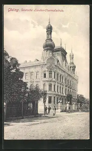 AK Göding / Hodonin, Deutsche Landes-Oberrealschule