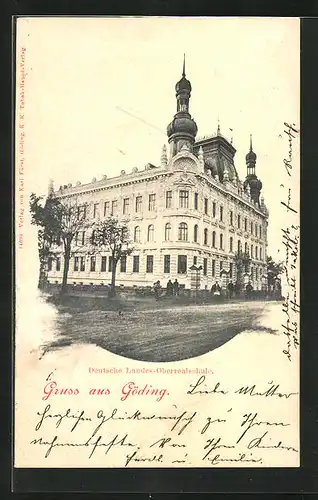 AK Göding / Hodonin, Deutsche Landes-Oberrealschule