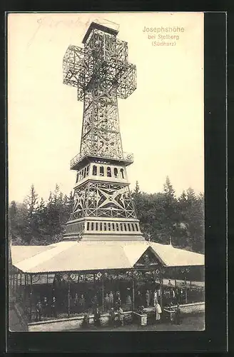 AK Stolberg / Südharz, Josephshöhe mit Aussichtsturm