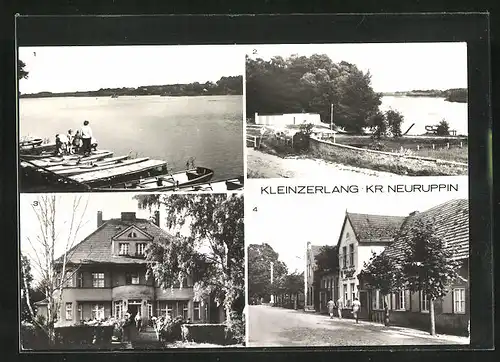 AK Kleinzerlang, am Kleinen Pälitzsee, FDGB-Café Pälitzsee, FDGB-Erholungsheim Frieden