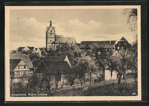 AK Ziegelheim / Leipzig, Teilansicht