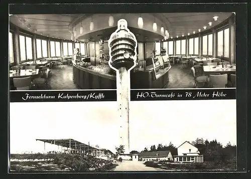 AK Kulpenberg / Kyffh., Fernsehturm mit HO-Turmcafé