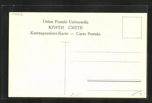 AK Kreta, Briefmarken und Wappen