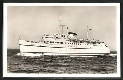 AK Fährschiff Deutschland auf hoher See