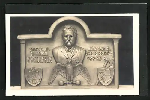 AK Domazlice, Pomník Max Duffek (1856-1926)
