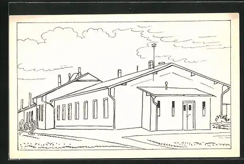 Künstler-AK Plzen, Masarykuv ustav pro zmrzacenè