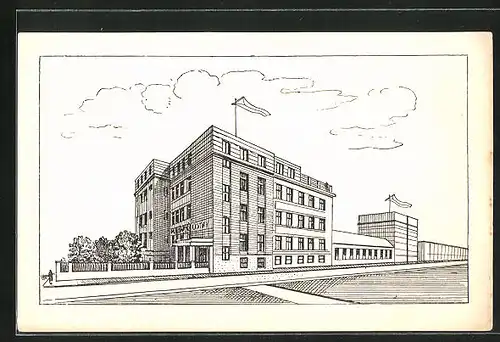 Künstler-AK Plzen, Masarykuv ustav pro zmrzacenè