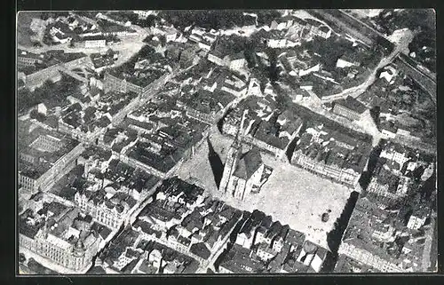 AK Plzen, Nàmesti - pohled s Aeroplanu