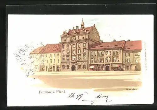 Lithographie Plzen, Radnice