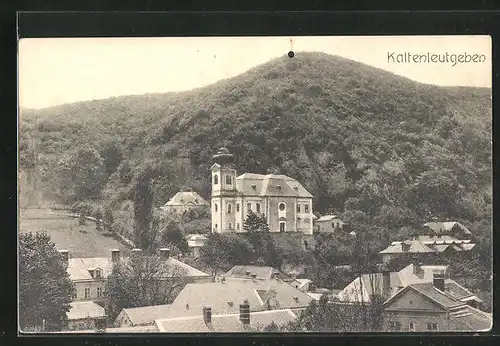 AK Kaltenleutgeben, Teilansicht mit Kirche