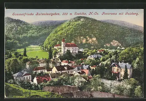 AK Kaltenleutgeben, Panorama mit Gaisberg