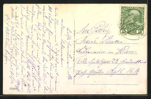 AK Kaltenleutgeben, Ortsansicht aus der Vogelschau