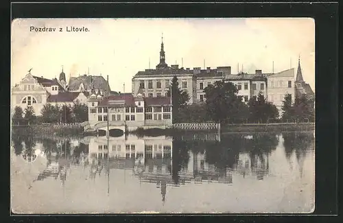 AK Litovel, Teilansicht am Wasser