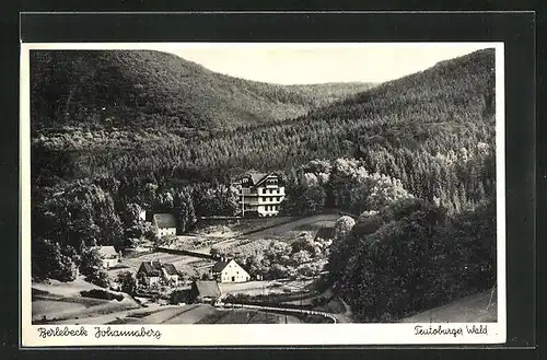 AK Berlebeck im Teutoburger Wald, Teilansicht mit Johannaberg