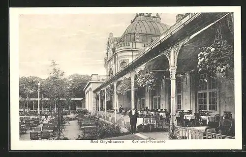 AK Bad Oeynhausen, Kurhaus-Terrasse