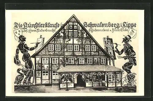 AK Schwalenberg i. Lippe, Gasthaus Künstlerklause