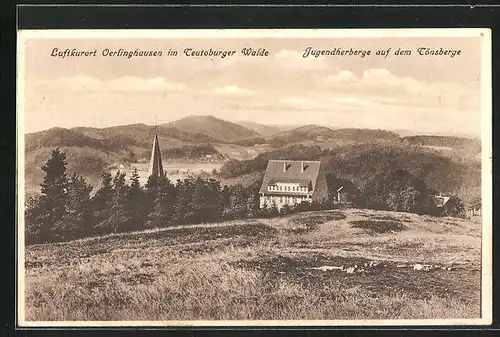 AK Oerlinghausen im Teutoburger Wald, Jugendherberge auf dem Tönsberge