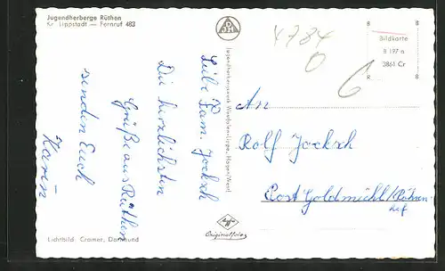 AK Rüthen, Blick zur Jugendherberge