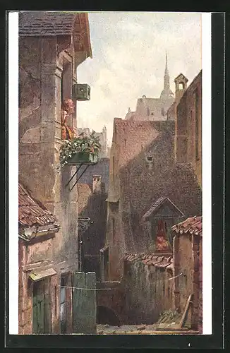 Künstler-AK Carl Spitzweg: Ein Hypochonder