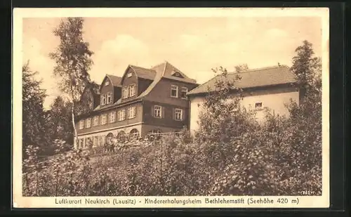 AK Neukirch /Lausitz, Kindererholungsheim Bethlehemstift