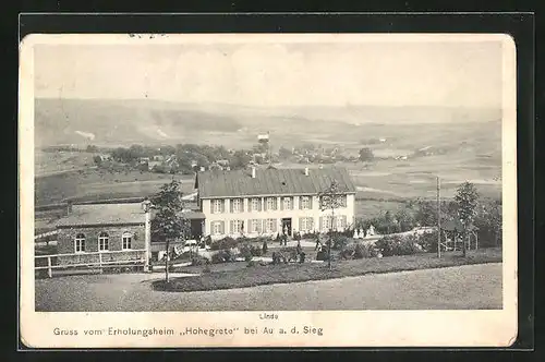 AK Au a.d. Sieg, Erholungsheim Hohegrete, Haus Linde