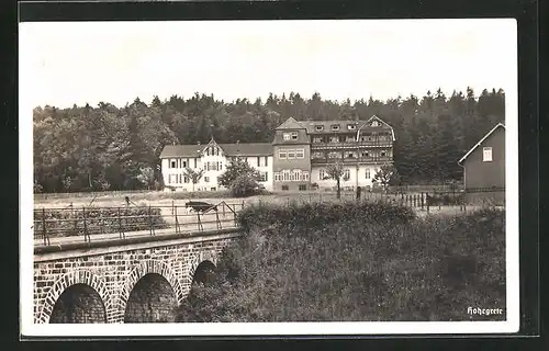 AK Hohegrete, an der Brücke zum Erholungsheim hin