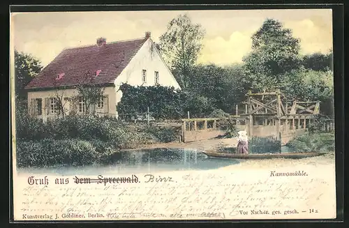 AK Neu Zauche, am Gasthaus Kannomühle