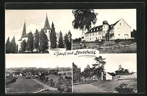 AK Lenscheid, Ortstotale, vor dem Schloss, am Landheim