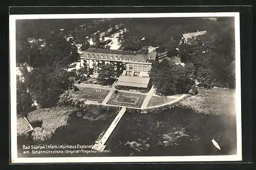 AK Bad Saarow i.d. Mark, Fliegeraufnahme des Kurhaus Esplanade am Scharmützelsee