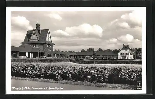 AK Bad Saarow am Scharmützelsee, Restaurant und Anlagen am Bahnhof