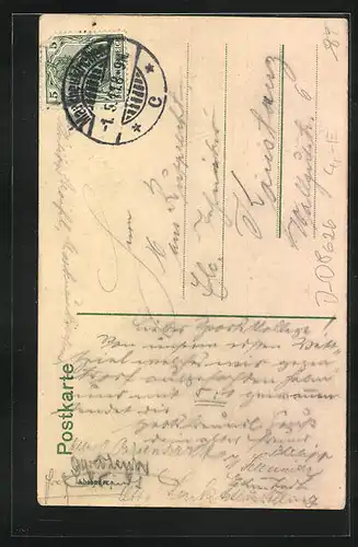 AK Adorf, Kinder auf dem Platz vor dem Rathaus