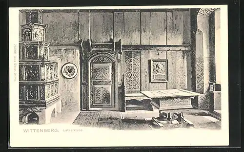 AK Wittenberg, Innenansicht Lutherstube