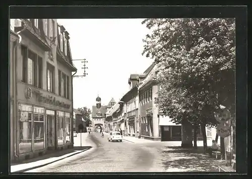 AK Bad Schmiedeberg, Strassenpartie mit Blick zum Au-Tor