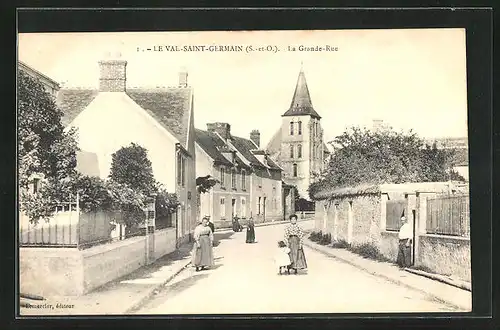 AK Le Val-Saint Germain, La Grande-Rue